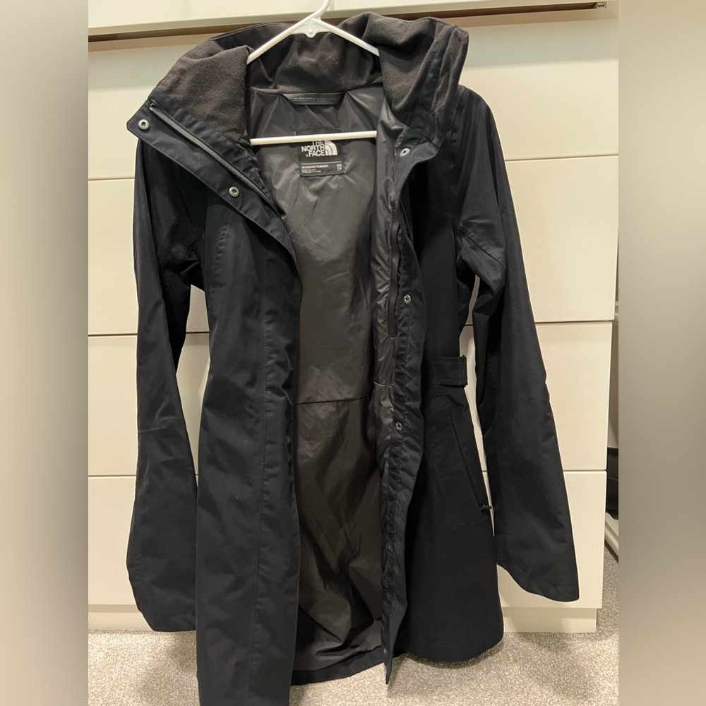The North Face Belted Trench Coat with Hood